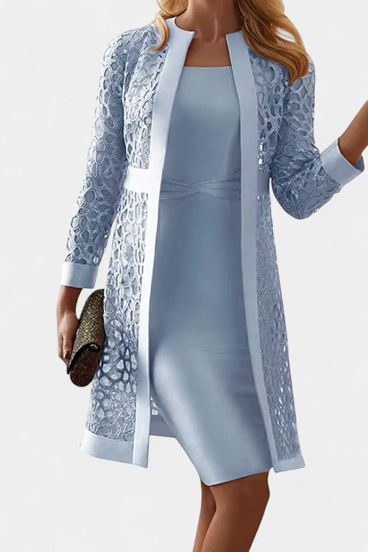 Freya | Conjunto de Vestido de Dos Piezas con Encaje