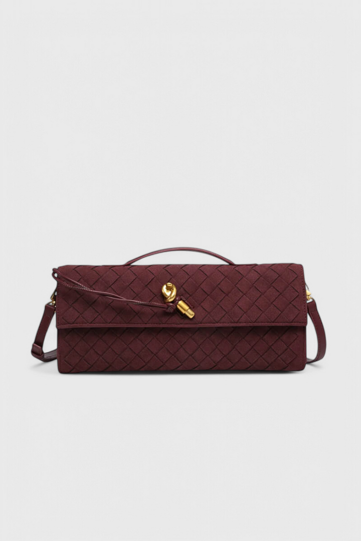 Melanie | Bolso de Hombro Clásico de Ante