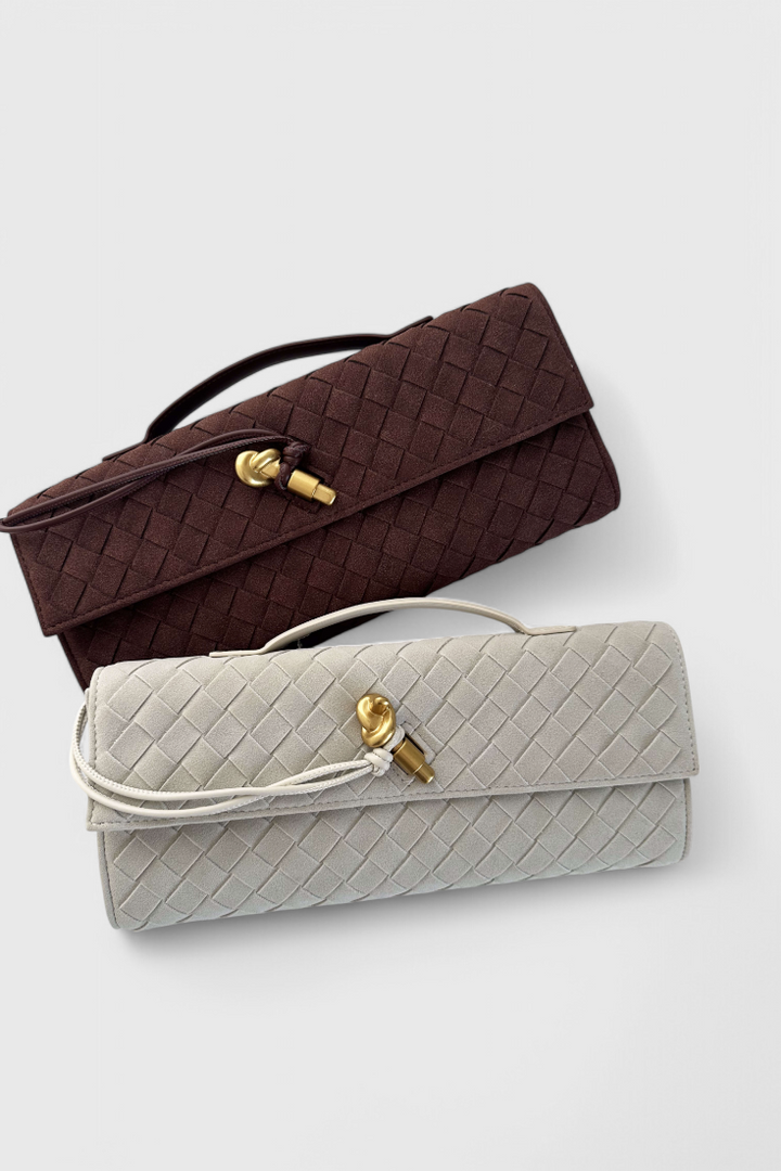 Melanie | Bolso de Hombro Clásico de Ante