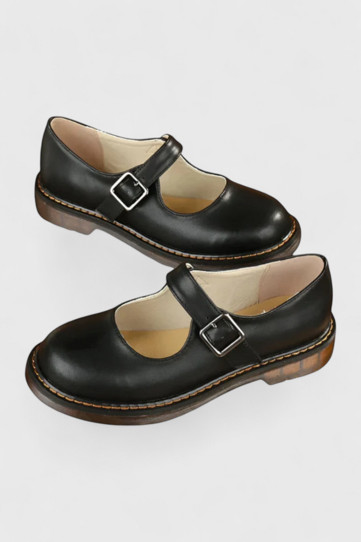 Blanca | Zapatos Mary Jane Vintage con Correa y Suela de Confort