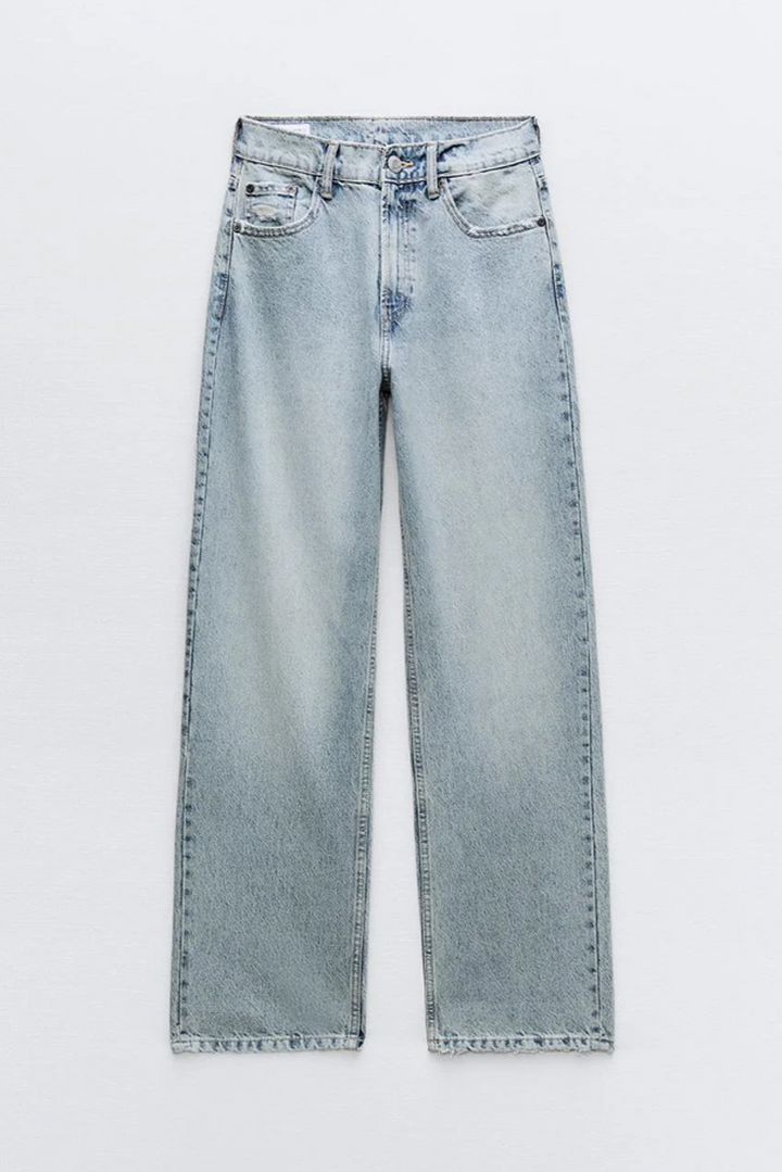 Roxy | Jeans Vintage Desgastados de Cintura Alta