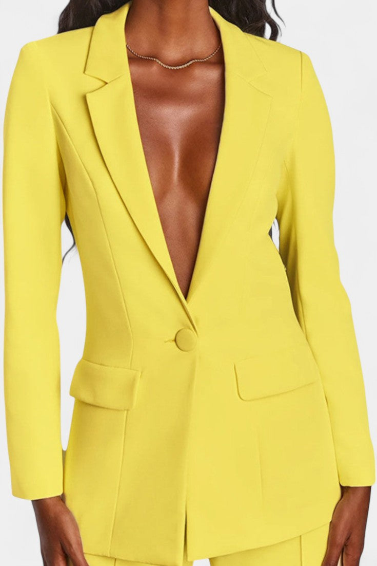 Marnie | Conjunto de Blazer a Medida y Pantalones de Pierna Ancha