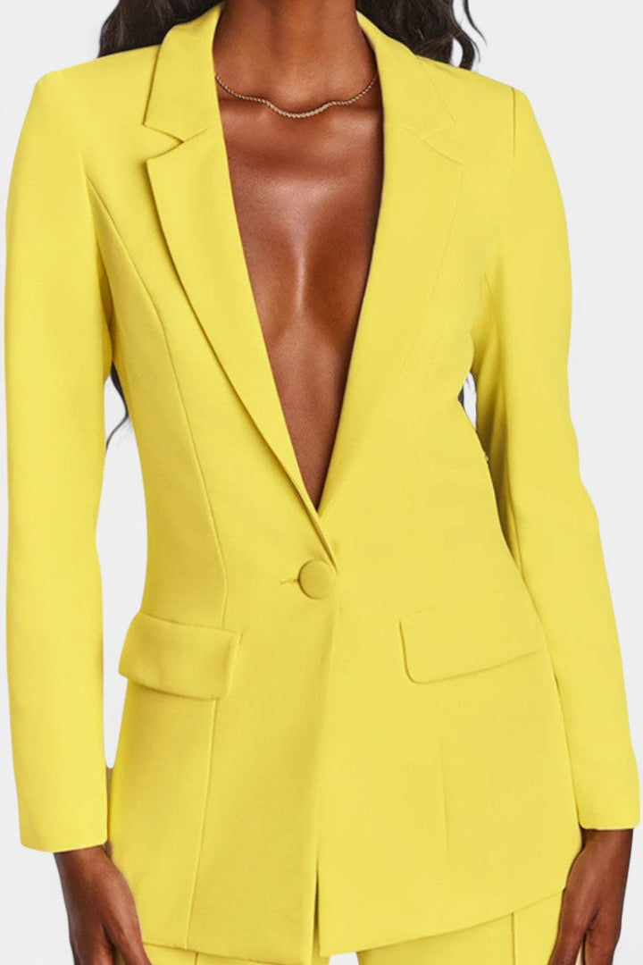 Marnie | Conjunto de Blazer a Medida y Pantalones de Pierna Ancha