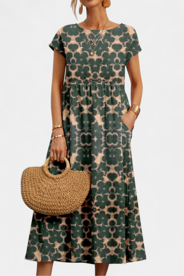 Yuridia | Vestido Floral Chic con Silueta Fluida