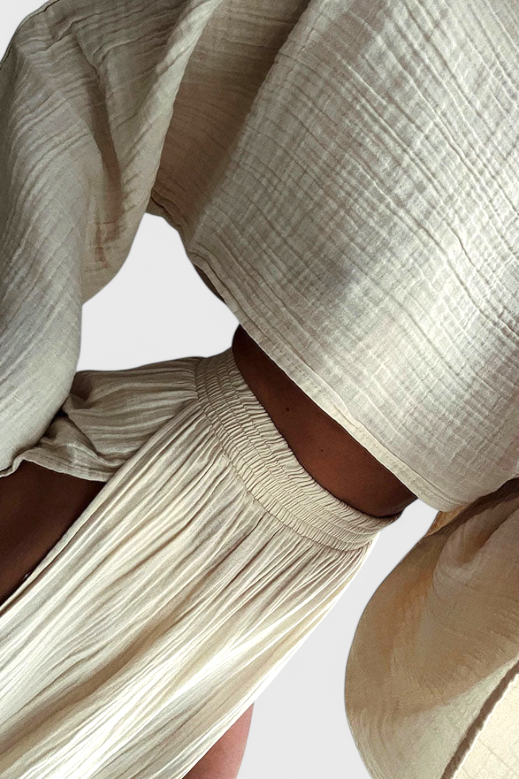 Martha | Conjunto de Dos Piezas con Falda de Abertura Alta