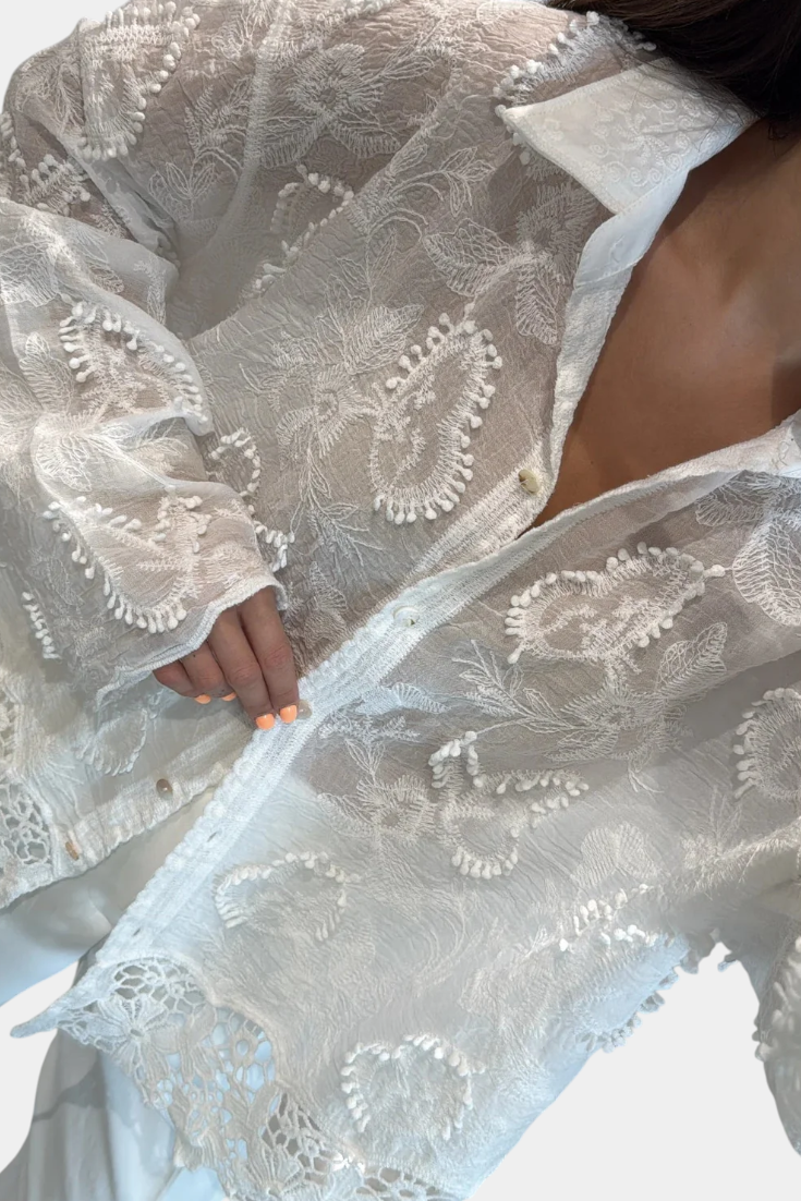 Prairie | Camisa de Encaje Bordado