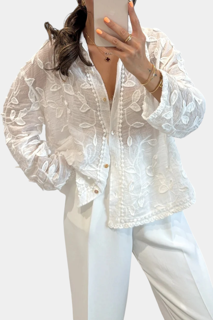 Prairie | Camisa de Encaje Bordado