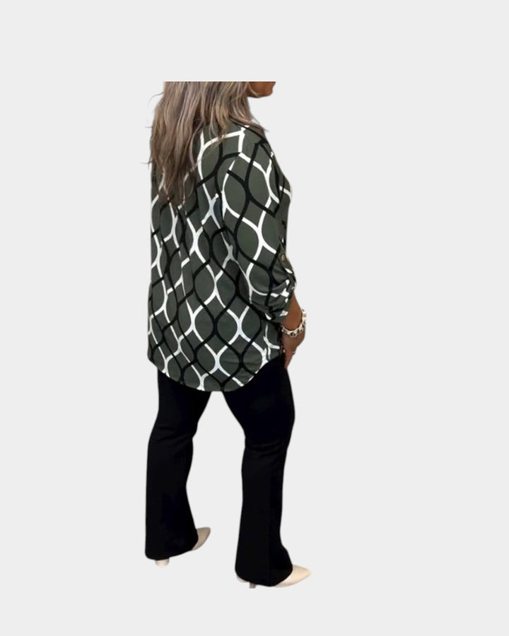 Noor | Blusa con Estampado Gráfico