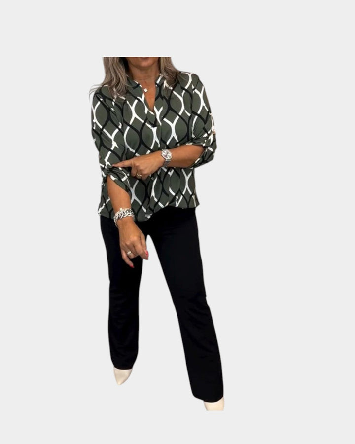 Noor | Blusa con Estampado Gráfico