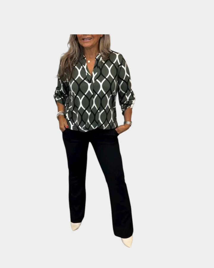 Noor | Blusa con Estampado Gráfico