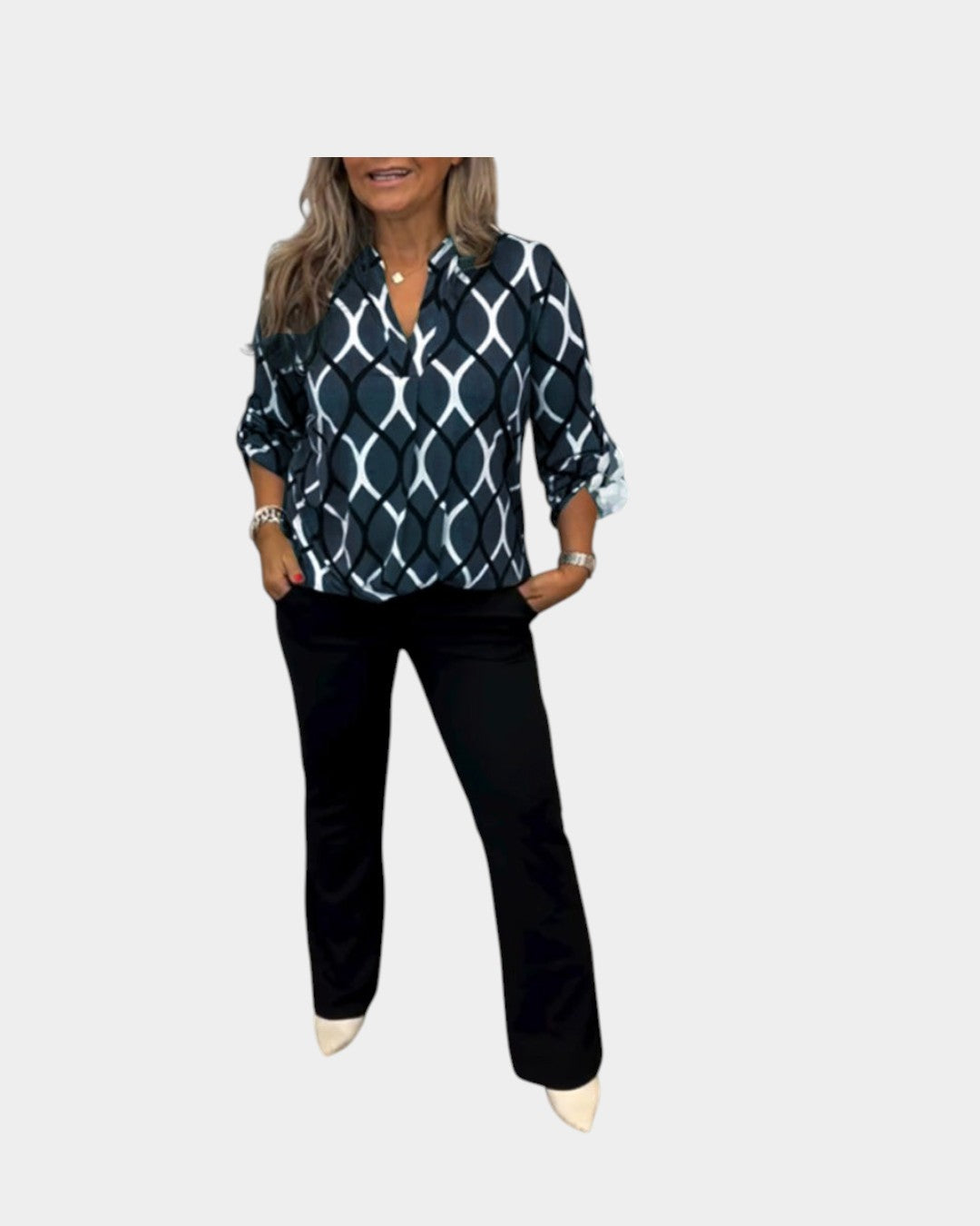 Noor | Blusa con Estampado Gráfico