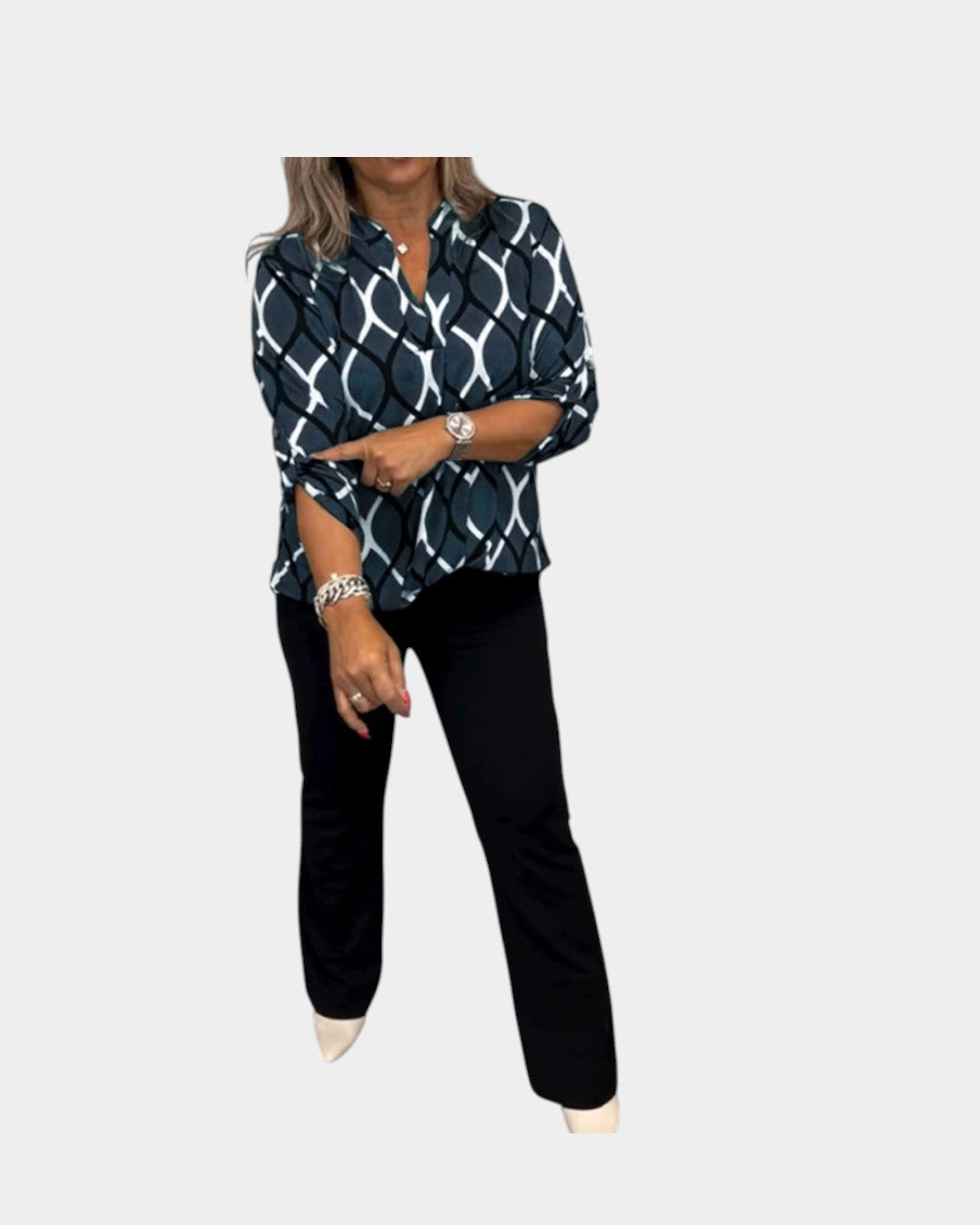 Noor | Blusa con Estampado Gráfico