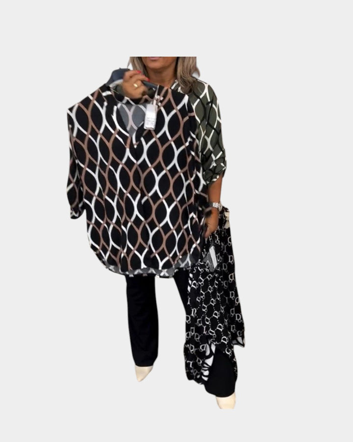 Noor | Blusa con Estampado Gráfico