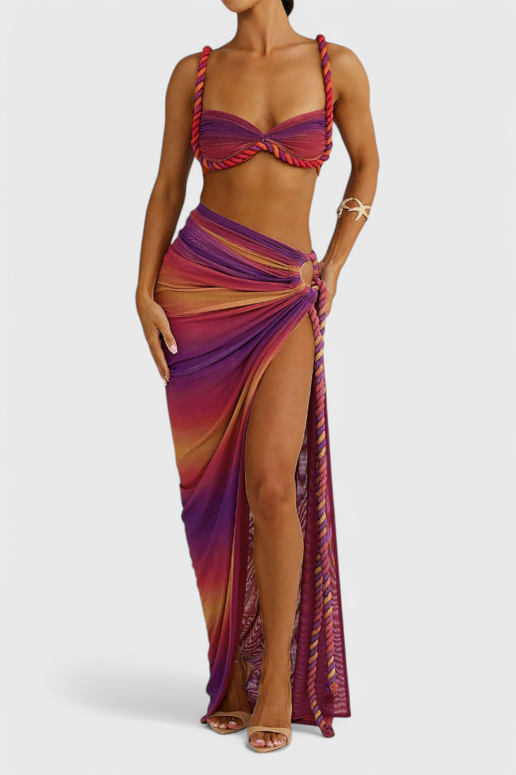 Estela | Conjunto de Falda Sin Espalda