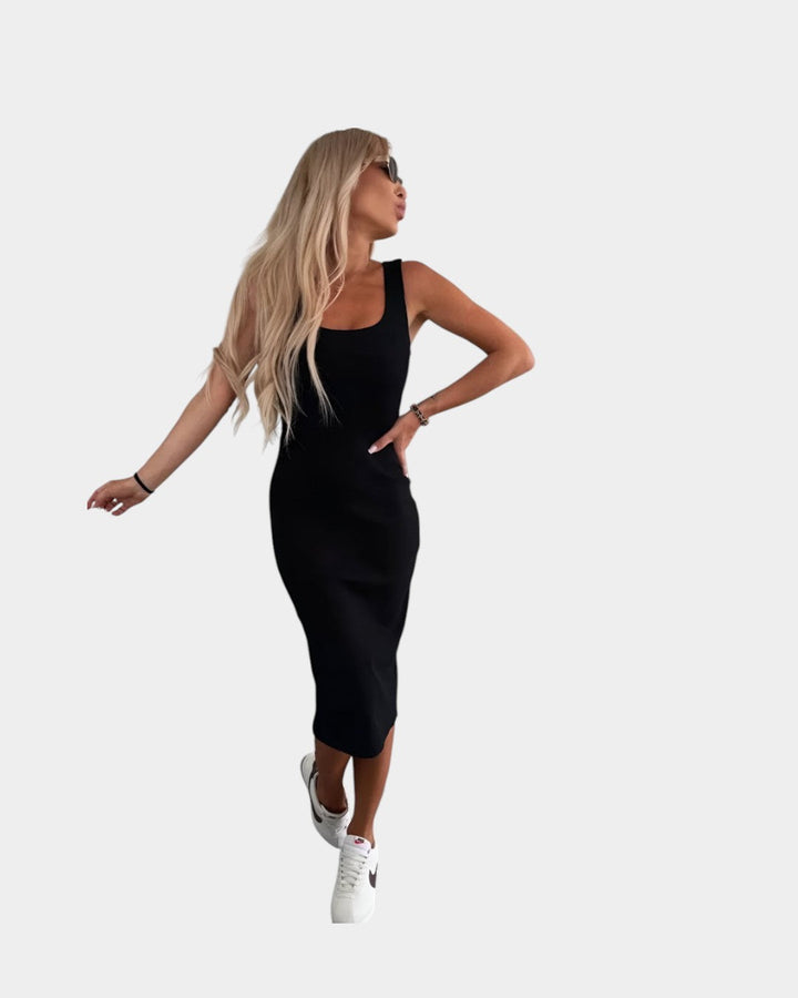 Manon | Conjunto de vestido midi y cárdigan