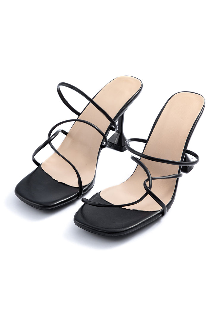 Violeta | Tacones Altos Sin Correa en el Tobillo con Punta Abierta