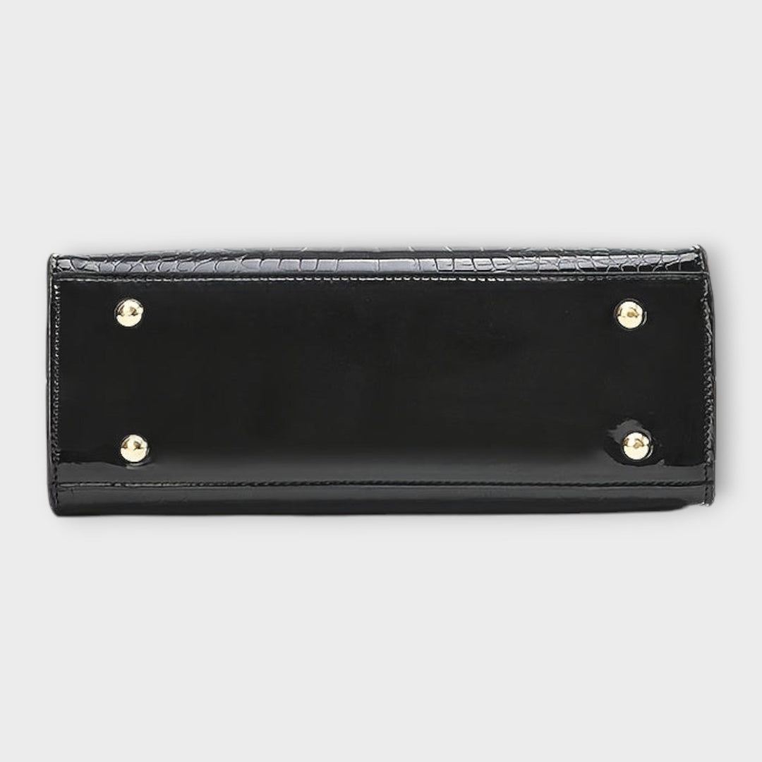 Trinidad | Bolso efecto cocodrilo brillante