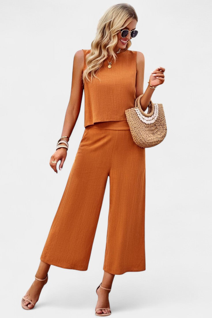 Lavinia | Conjunto de Top y Shorts Fluidos Boho