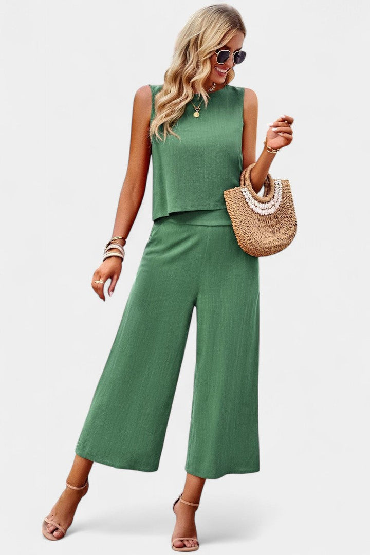 Lavinia | Conjunto de Top y Shorts Fluidos Boho