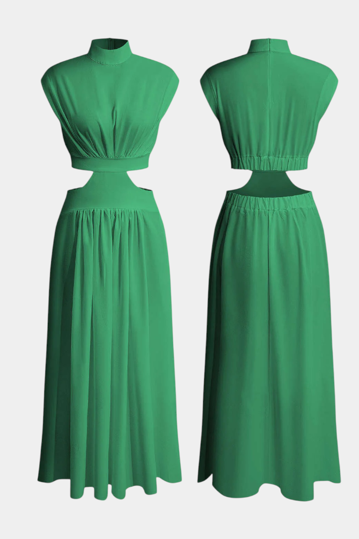 Jocelyn | Conjunto de Vestido con Abertura Lateral