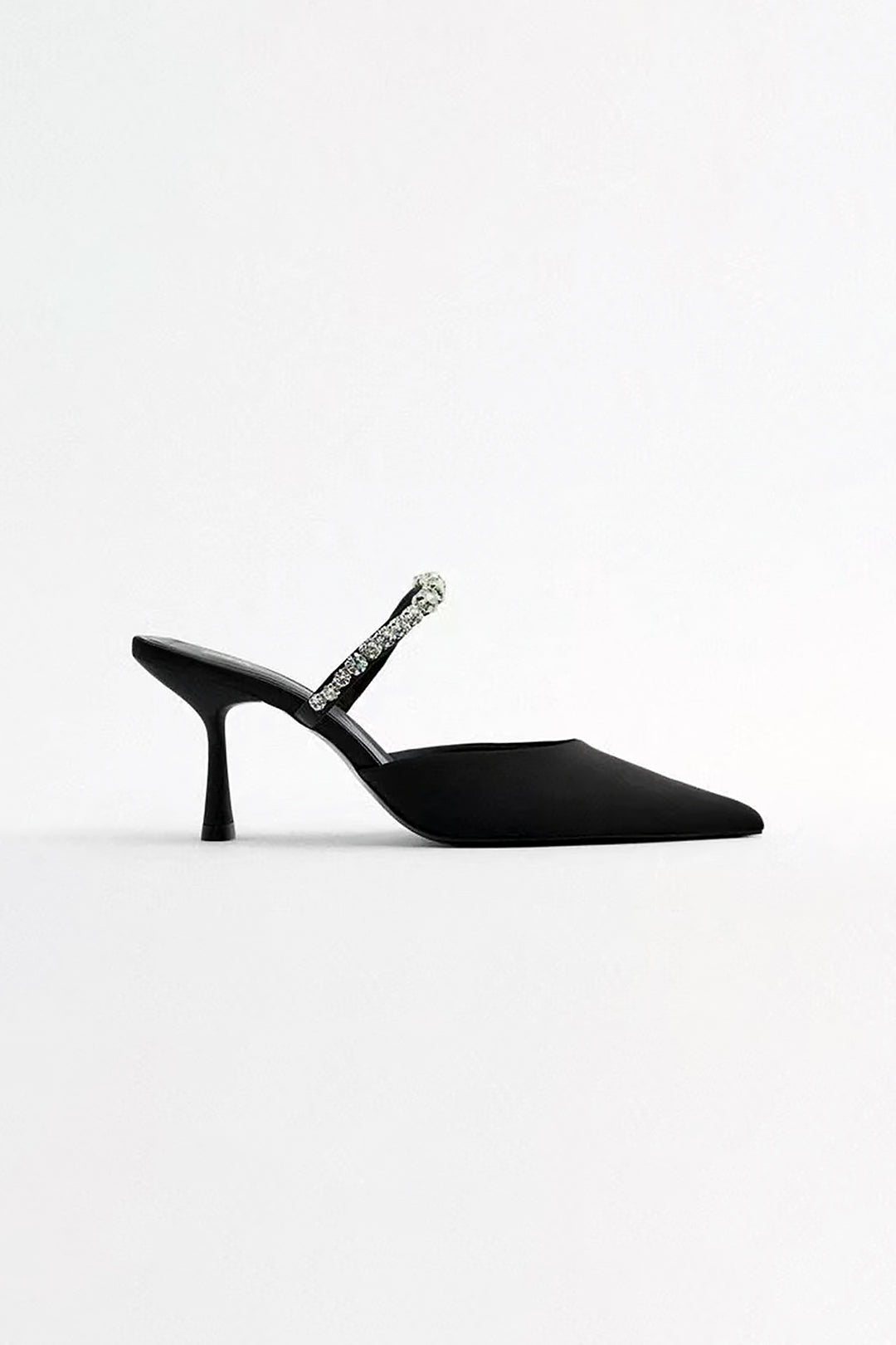 Liz | Sandalias de tacón alto con punta afilada adornadas con strass