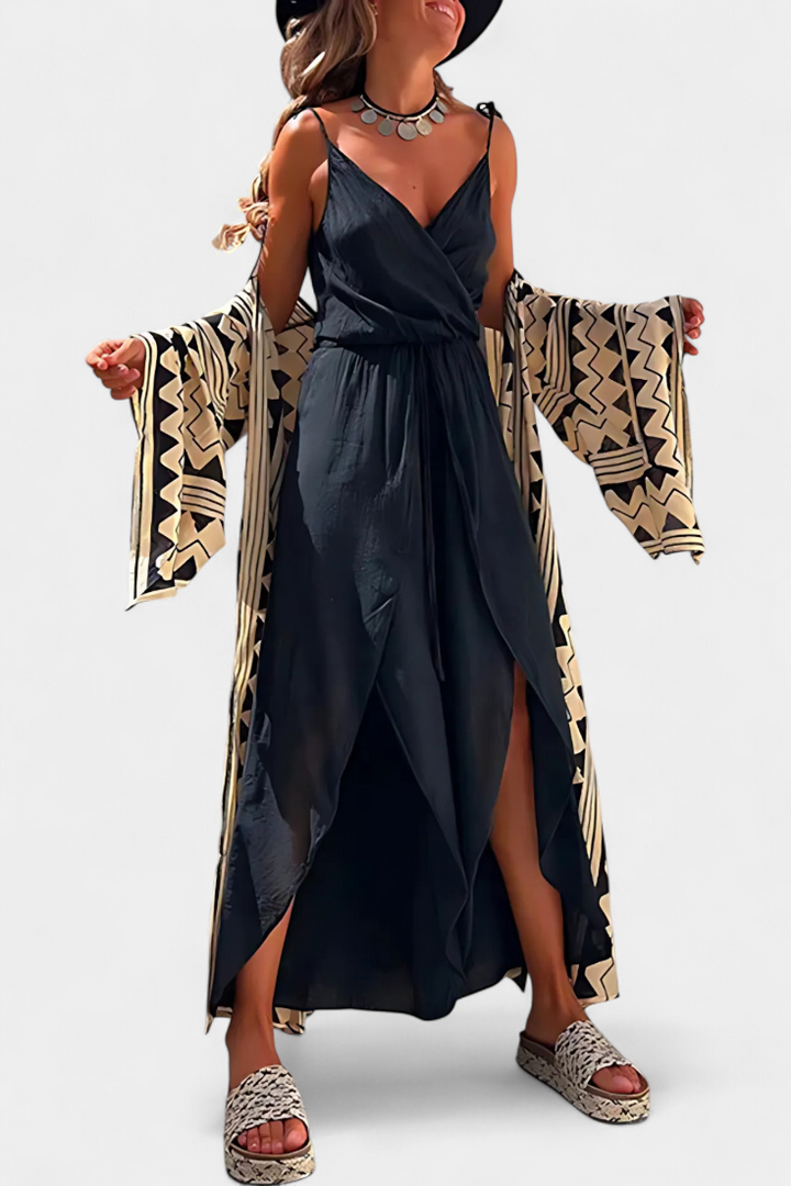 Donatila | Mono de Algodón Lavado con Aberturas Laterales