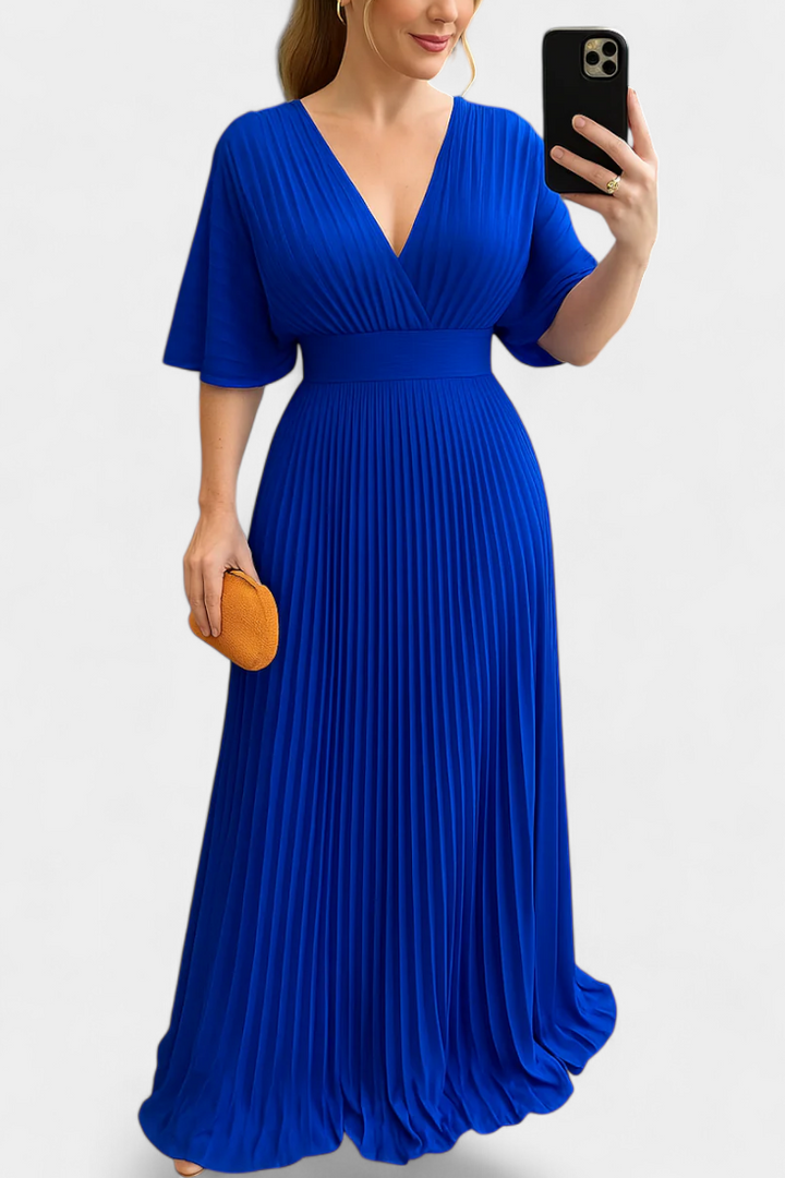 Odele | Vestido Plisado Fluido y Favorecedor