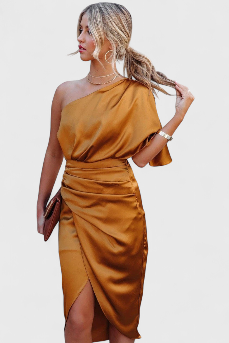 Anais | Vestido de Satén Elegante y Versátil