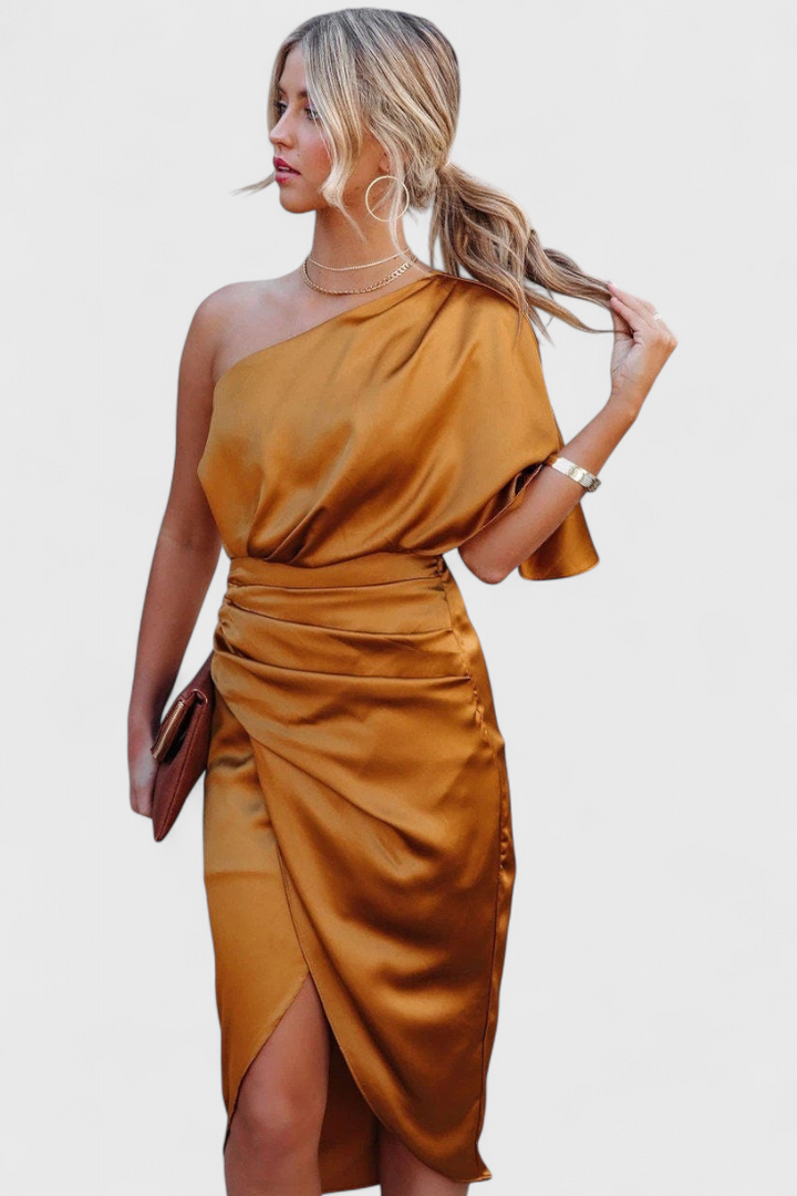 Anais | Vestido de Satén Elegante y Versátil