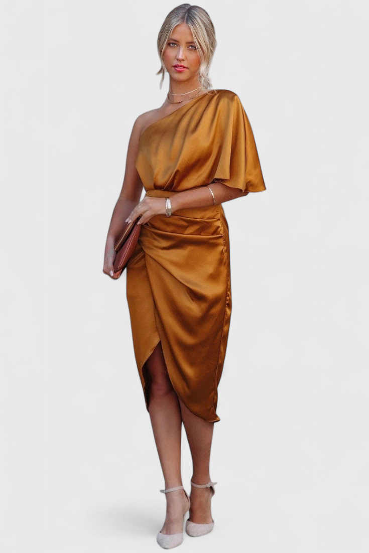 Anais | Vestido de Satén Elegante y Versátil