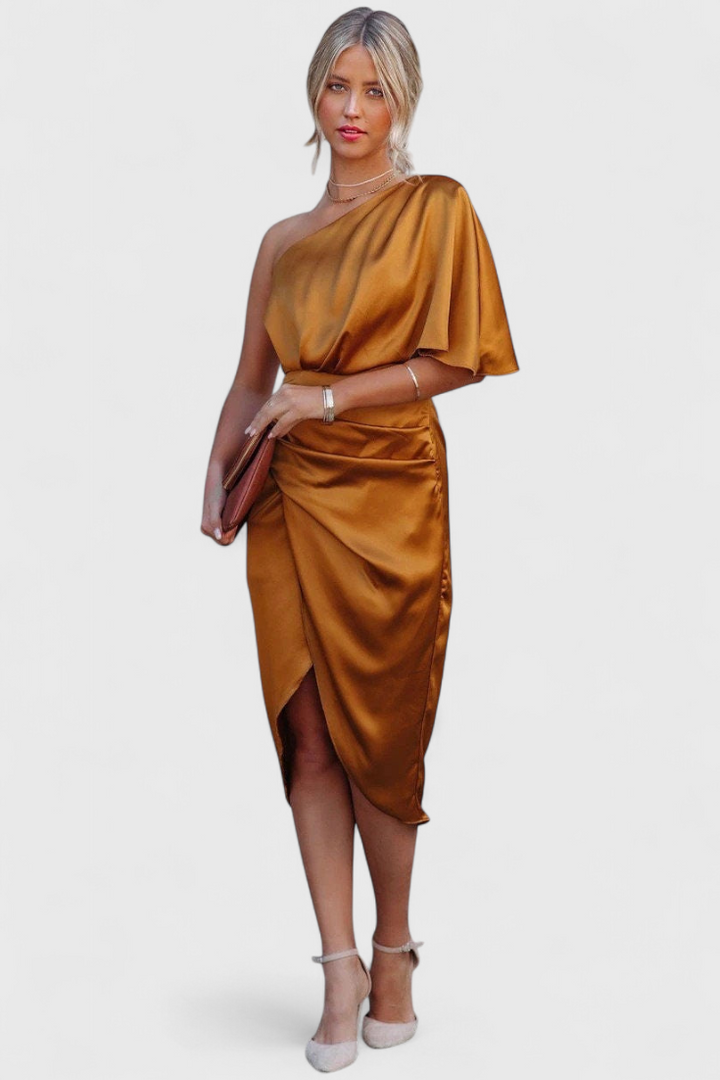 Anais | Vestido de Satén Elegante y Versátil