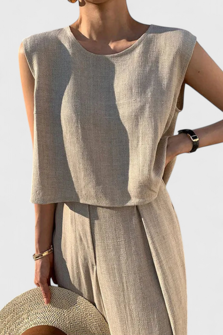 Lauren | Conjunto de Dos Piezas de Pierna Ancha