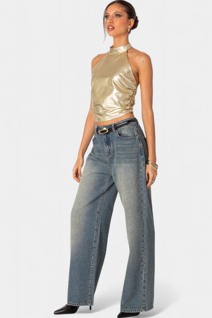 Anna | Top Halter Metálico Karter