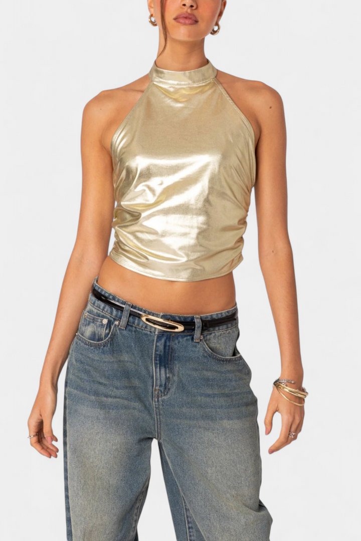 Anna | Top Halter Metálico Karter
