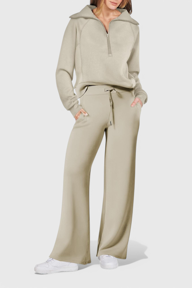 Berken | Conjunto de Lounge de Dos Piezas de Manga Larga