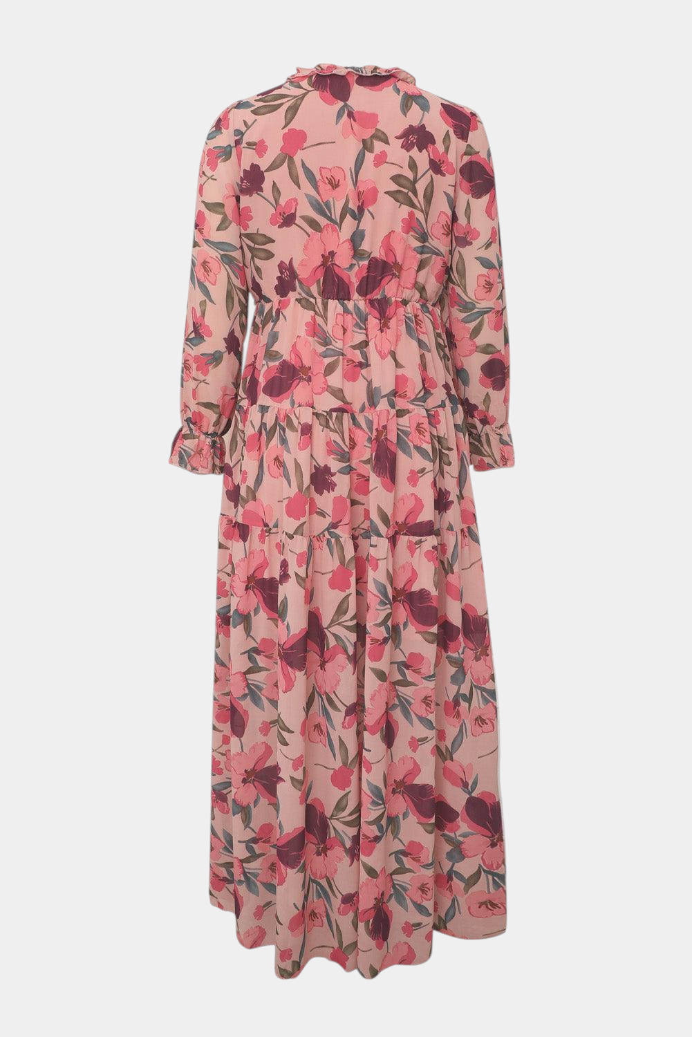 Keti | Vestido Maxi Floral de Manga Larga