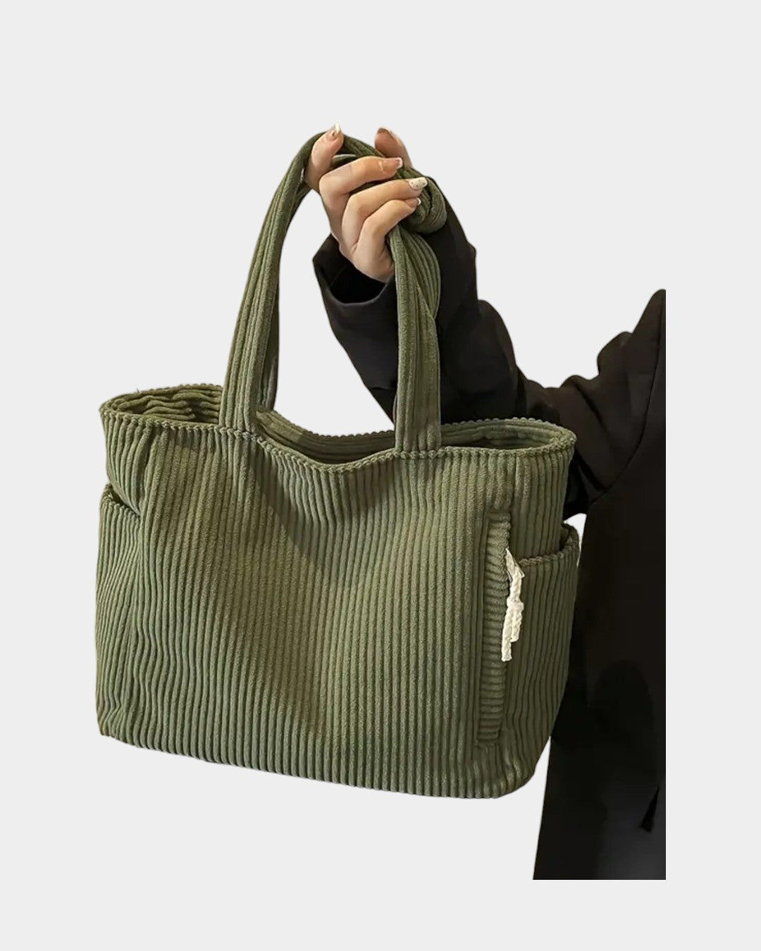 Tilda | Bolsa tote acanalada con detalle de cordón