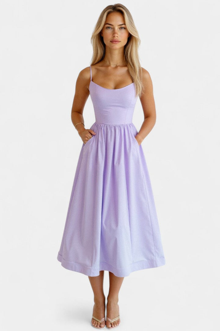 Marvelle | Vestido Midi Flowy Sin Mangas