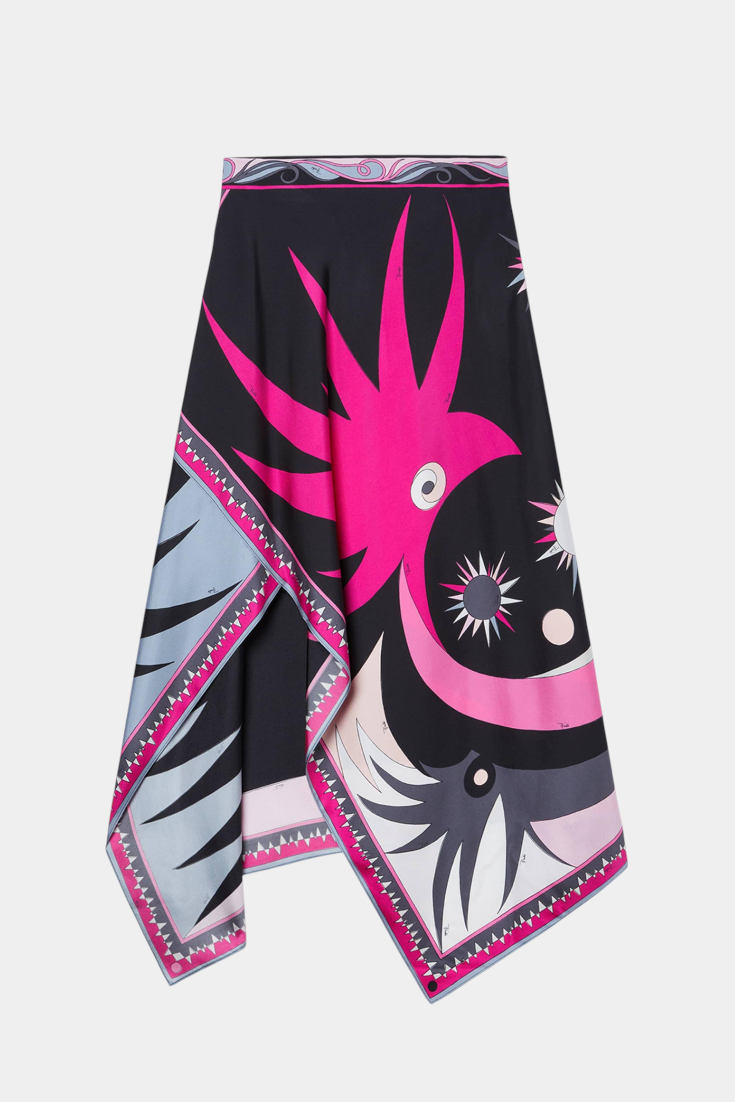 Ciana | Conjunto de Falda Abstracta con Top Halter