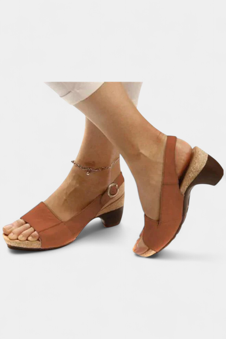 Judy | Sandalias Ortopédicas con Tacón Abierto