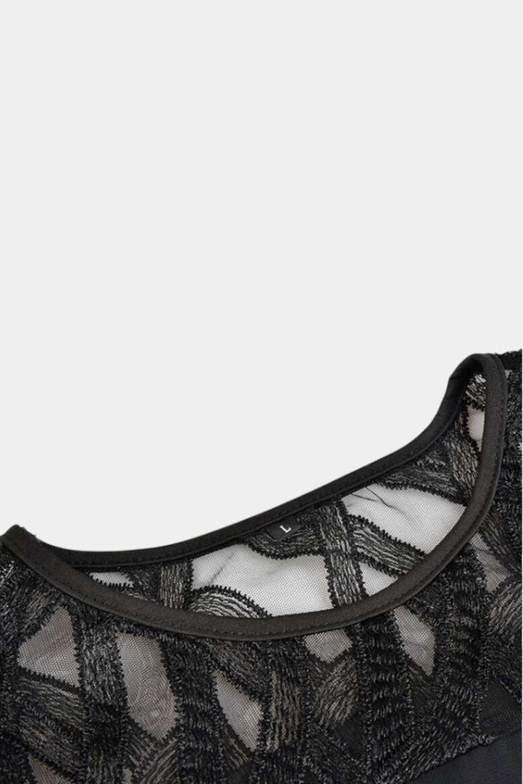 Yana | Vestido Talla Grande con Mangas de Encaje