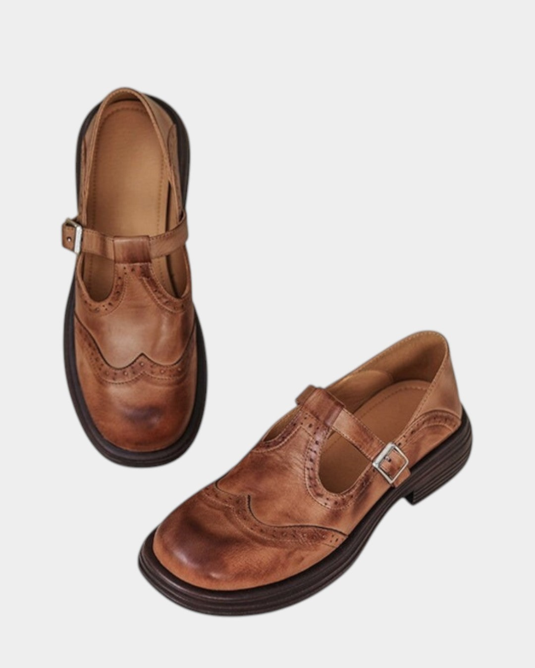 Velda | Elegantes mary janes de cuero