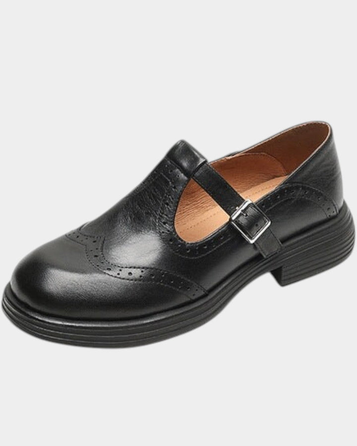 Velda | Elegantes mary janes de cuero