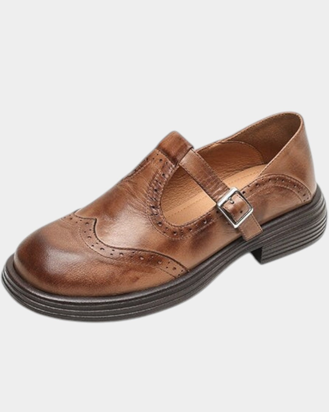 Velda | Elegantes mary janes de cuero