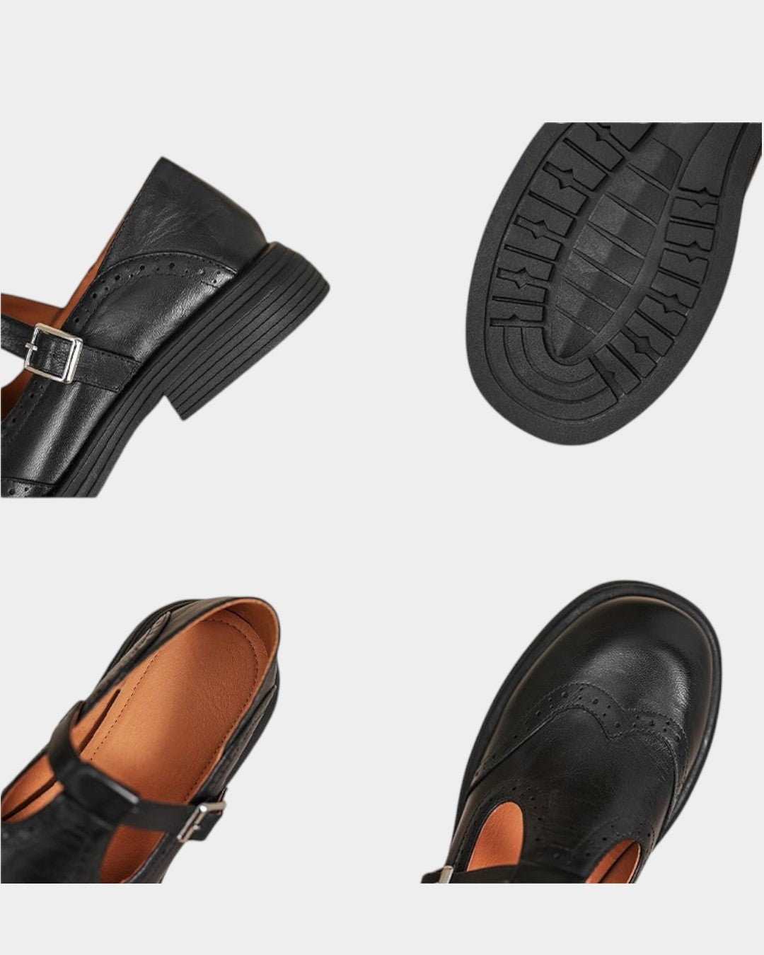 Velda | Elegantes mary janes de cuero