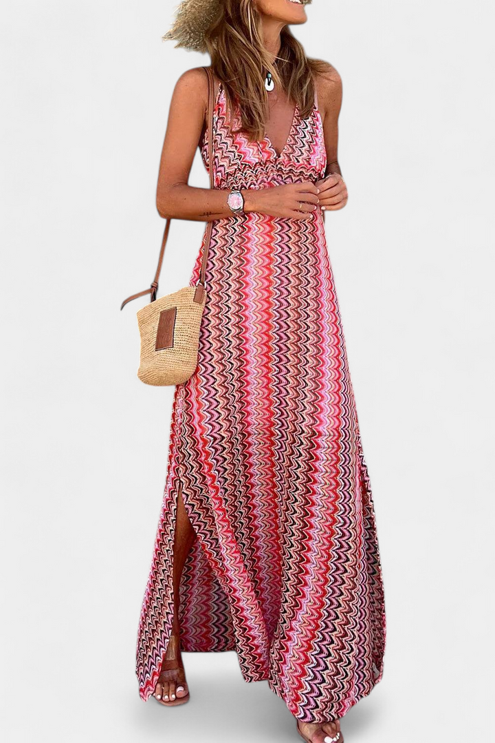 Jeni | Vestido Halter Boho Tribal