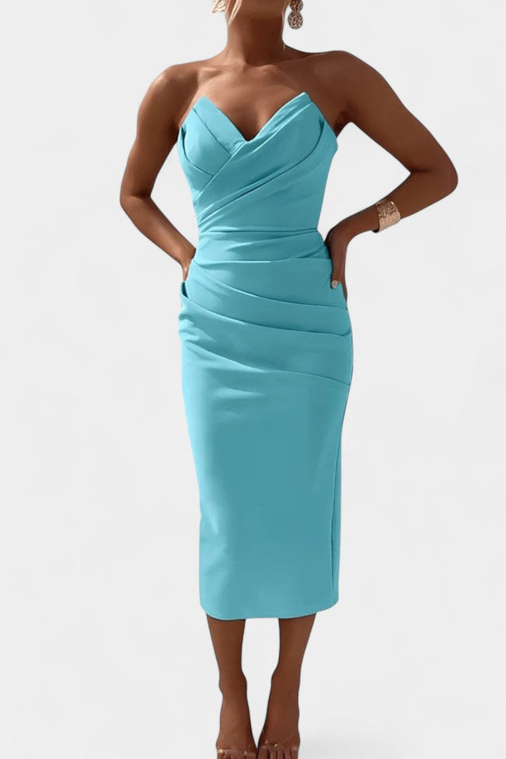 Iveta | Vestido Sin Tirantes y Sin Espalda