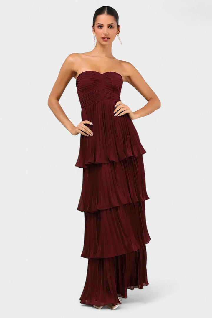 June | Vestido con Volantes y Escote Corazón