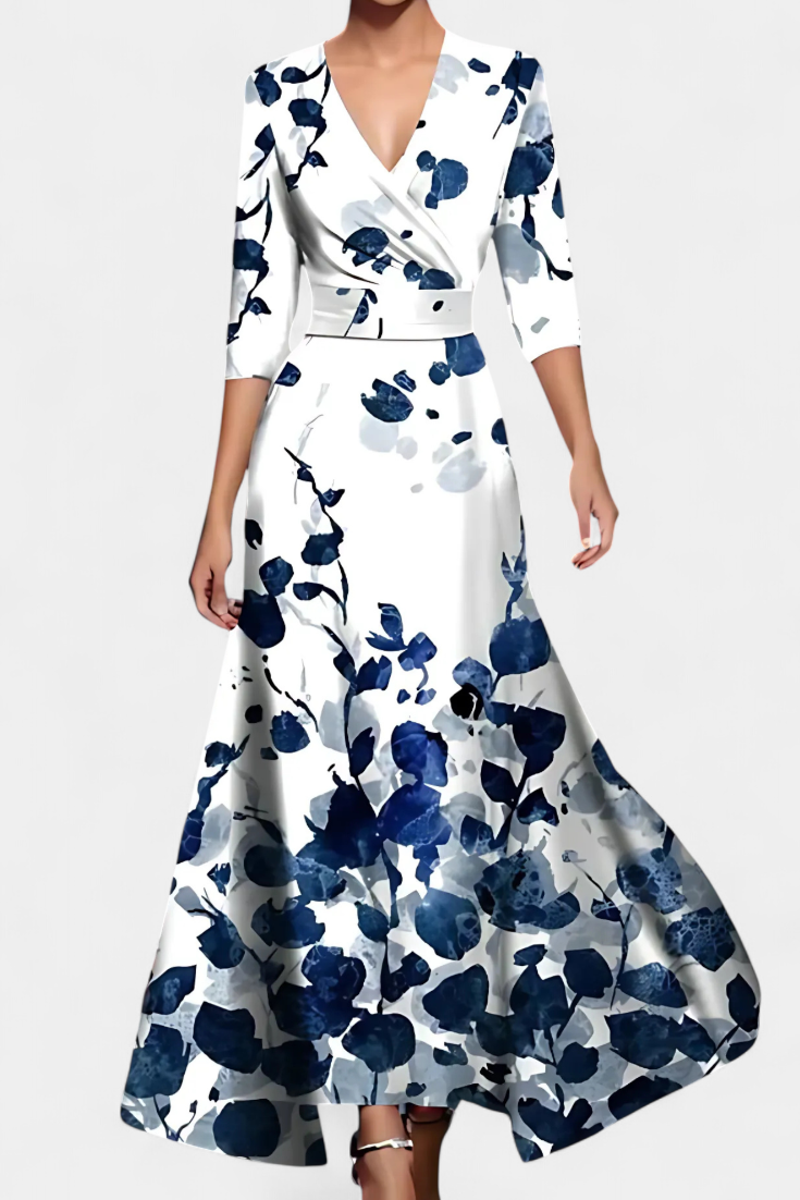 Lauren | Vestido Maxi Envolvente Floral
