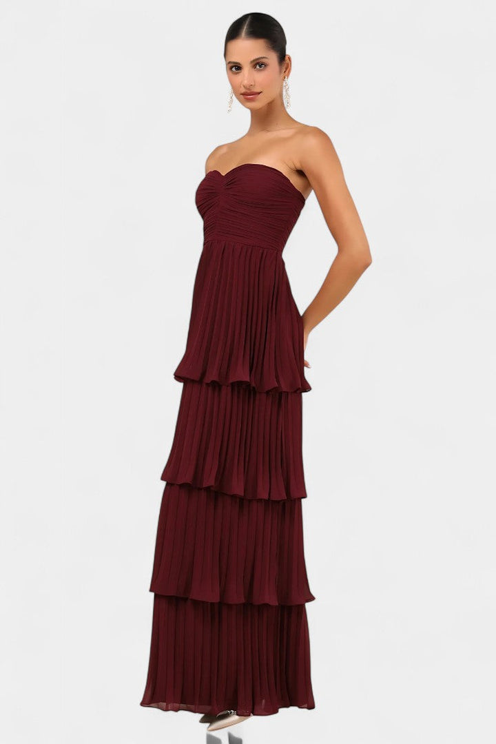 June | Vestido con Volantes y Escote Corazón